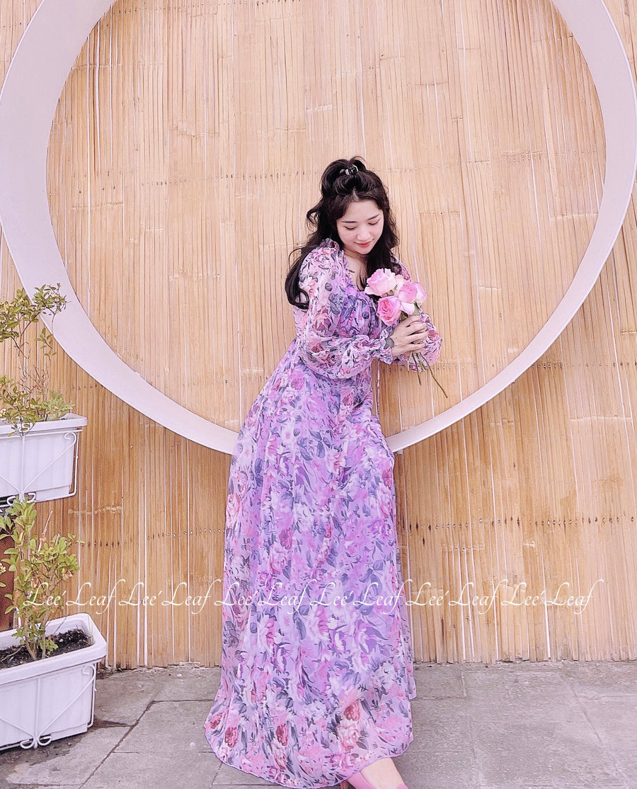 MAXI FLOWERS DRESS