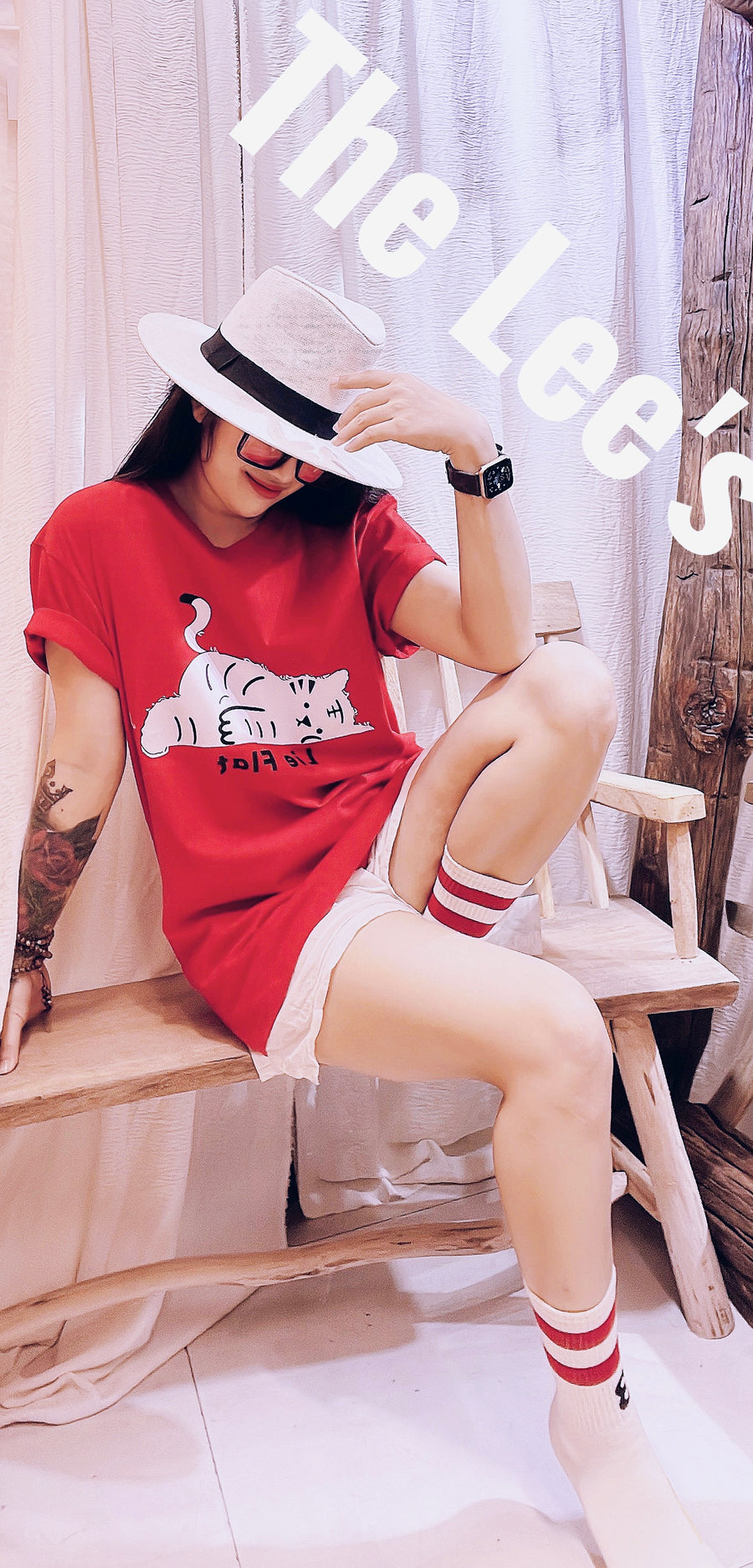 T-SHIRT RED CAT